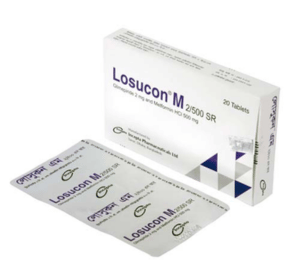 Losucon M SR (Glimepiride + Metformin HCL )
