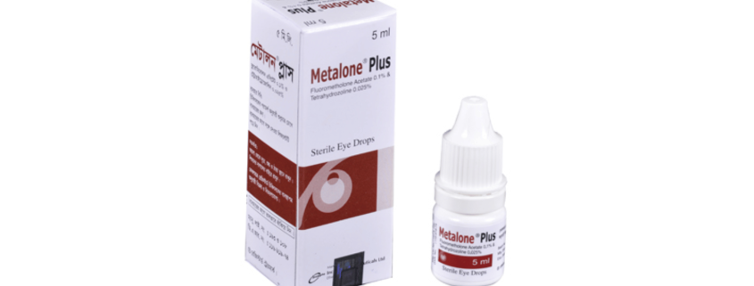 Metalone Plus Sterile Ophthalmic Suspension(Fluorometholone Acetate 0.1% & Tetrahydrozoline 0.025%)