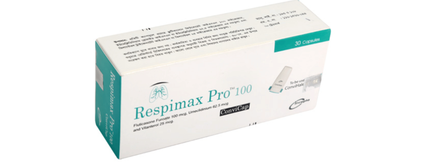 Respimax Pro ConviCap(Fluticasone Furoate, Umeclidinium and Vilanterol)