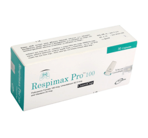 Respimax Pro ConviCap(Fluticasone Furoate, Umeclidinium and Vilanterol)
