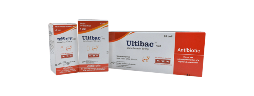 Ultibac Vet Bolus and Injection(Marbofloxacin)