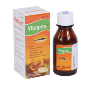 Vitagrow(Vitamin A,D,B1, B2, B6, C, E, Nicotinamide & Cod liver oil)
